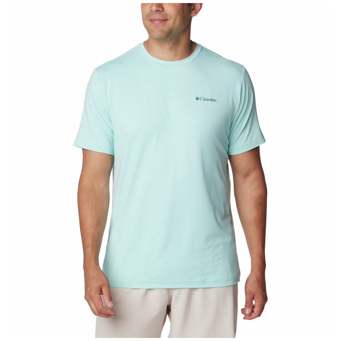 Koszulka męska Columbia Kwick Hike™ Back Graphic SS Tee Rozmiar: M / Kolor: jasnoniebieski