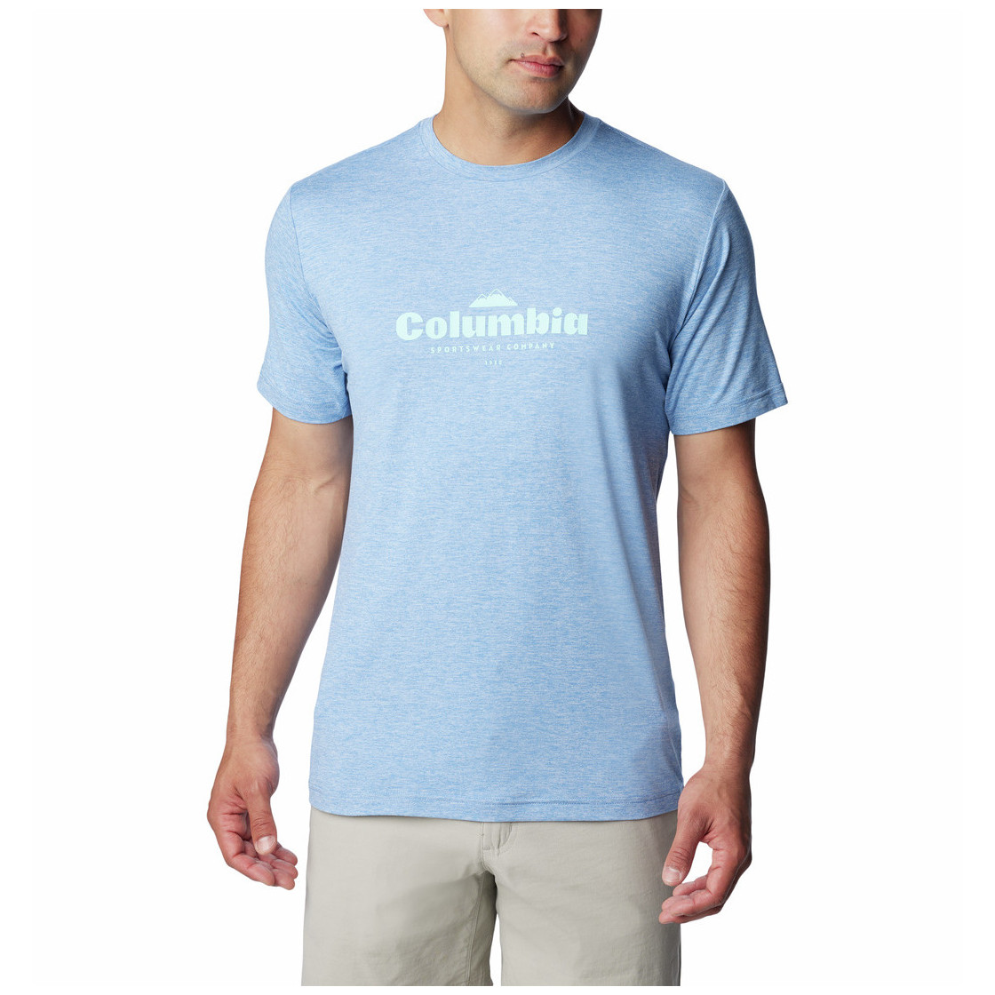 Koszulka męska Columbia Kwick Hike™ Graphic SS Tee Rozmiar: XL / Kolor: jasnoniebieski