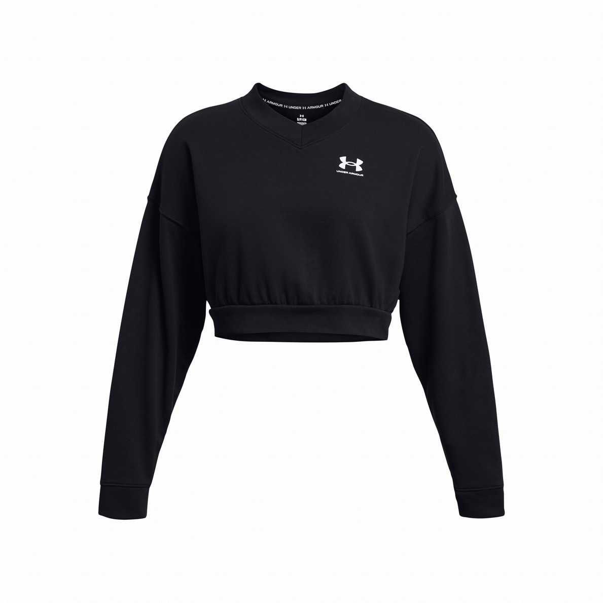 Bluza damska Under Armour Rival Terry OS Crop Crw Rozmiar: S / Kolor: czarny