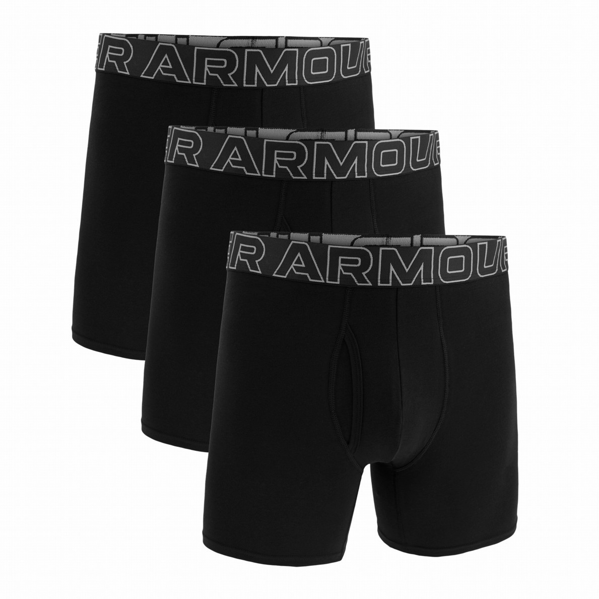 Męskie bokserki Under Armour M UA Perf Cotton 6in Rozmiar: M / Kolor: czarny