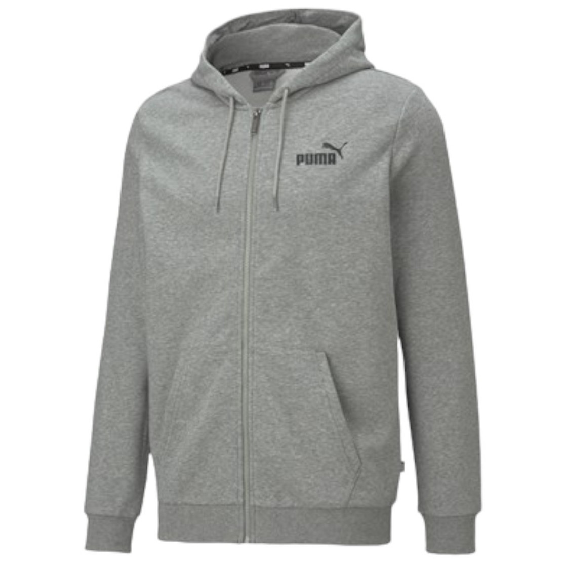 Męska bluza Puma ESS Small Logo FZ Hoodie TR Rozmiar: XL / Kolor: szary/biały