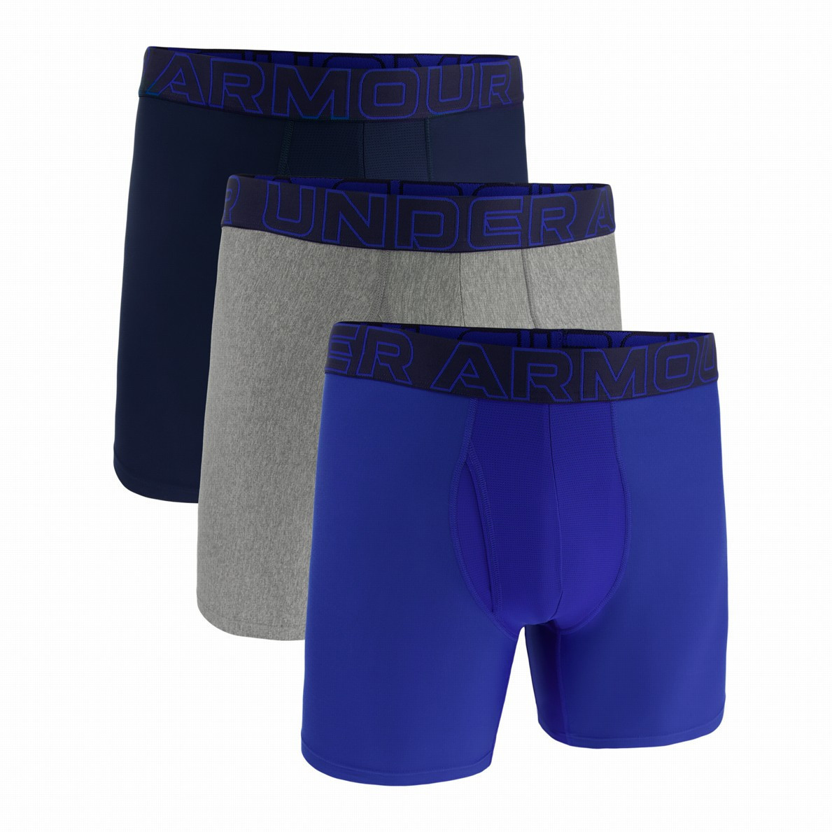 Męskie bokserki Under Armour Perf Tech 6in Rozmiar: S / Kolor: niebieski