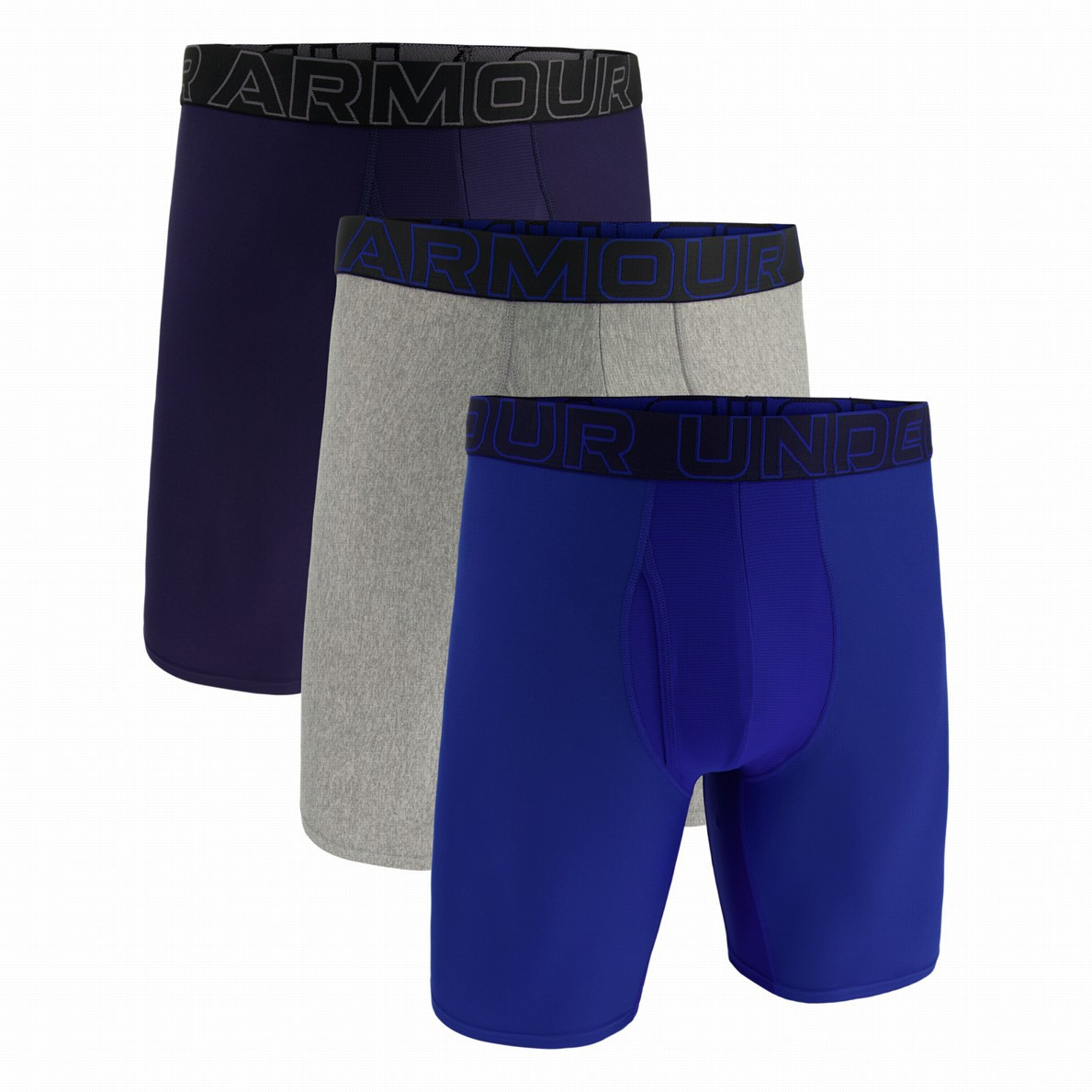 Męskie bokserki Under Armour Perf Tech 9in Rozmiar: M / Kolor: niebieski