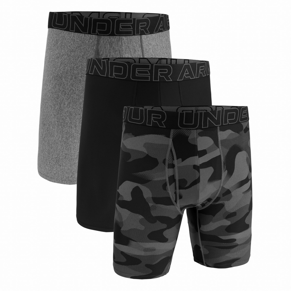 Męskie bokserki Under Armour Perf Tech Nov 9in Rozmiar: M / Kolor: szary