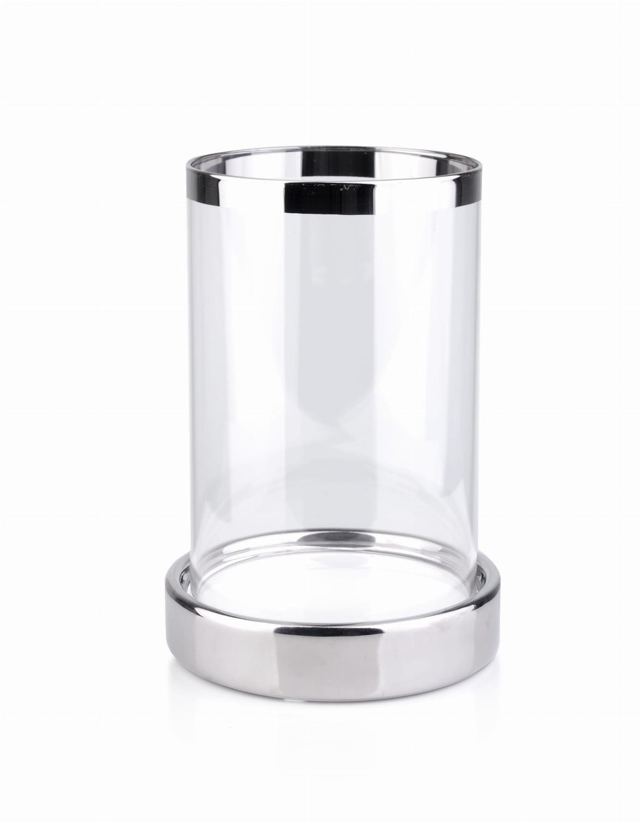 ŚWIECZNIK CERAMICZNY SREBRNY RITA MONDEX HTRD9776