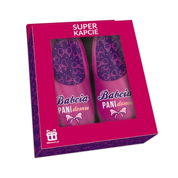 Kapcie damskie Babcia pani domu 40-41 Dzień Babci