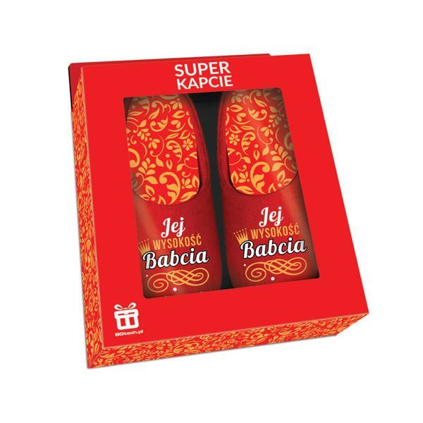 Kapcie damskie Jej wysokość Babcia 40-41 Dzień Babci