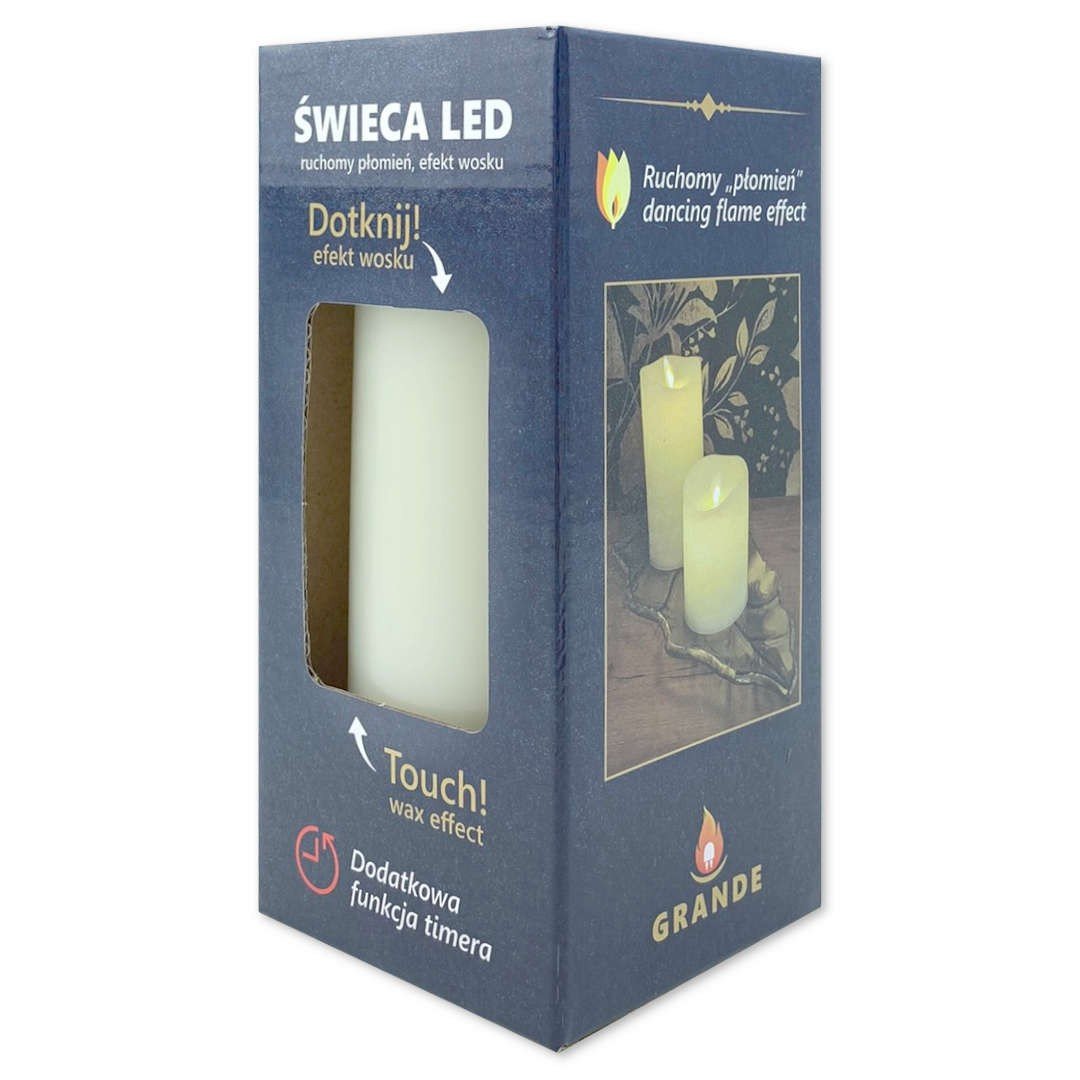 Świeca Dekoracyjna Led Grande 150Mm Kość Słoniowa 1 Sztuka