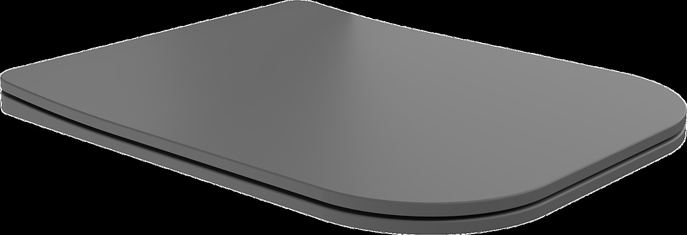 Mexen Teo deska wolnoopadająca slim, duroplast, szara ciemna mat - 39840071