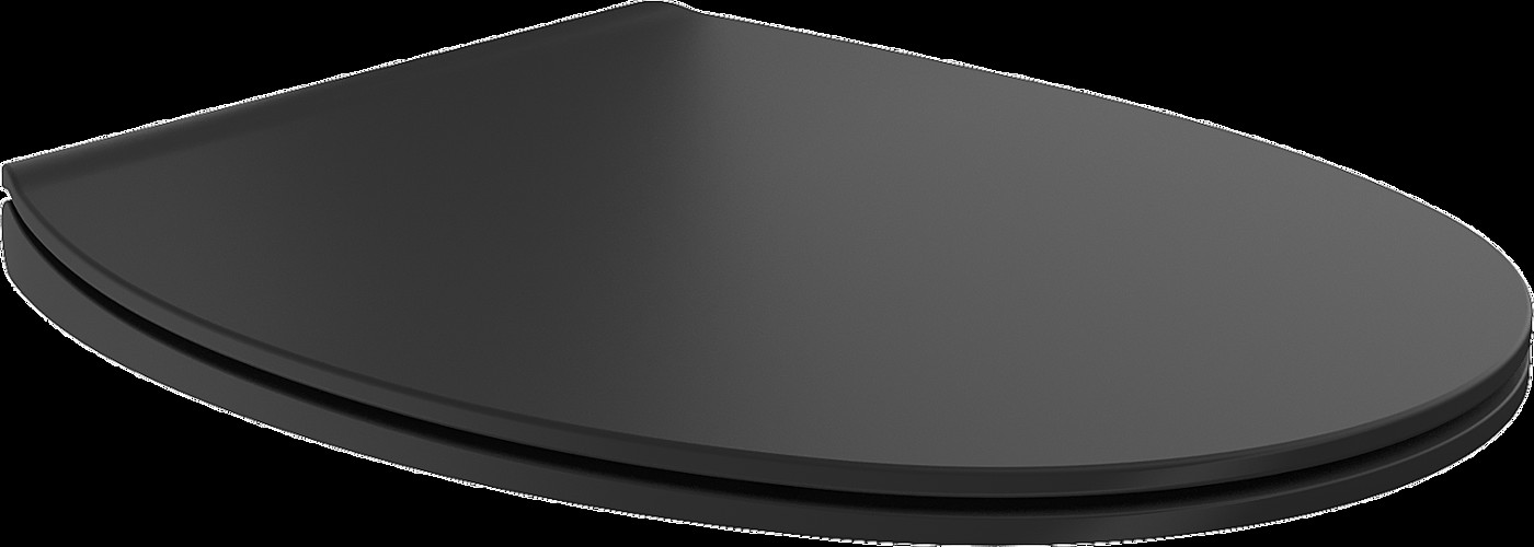 Mexen Egg deska wolnoopadająca slim, duroplast, czarna mat - 39243085