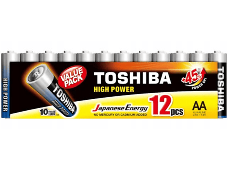 Baterie TOSHIBA High Power AA 12 szt.