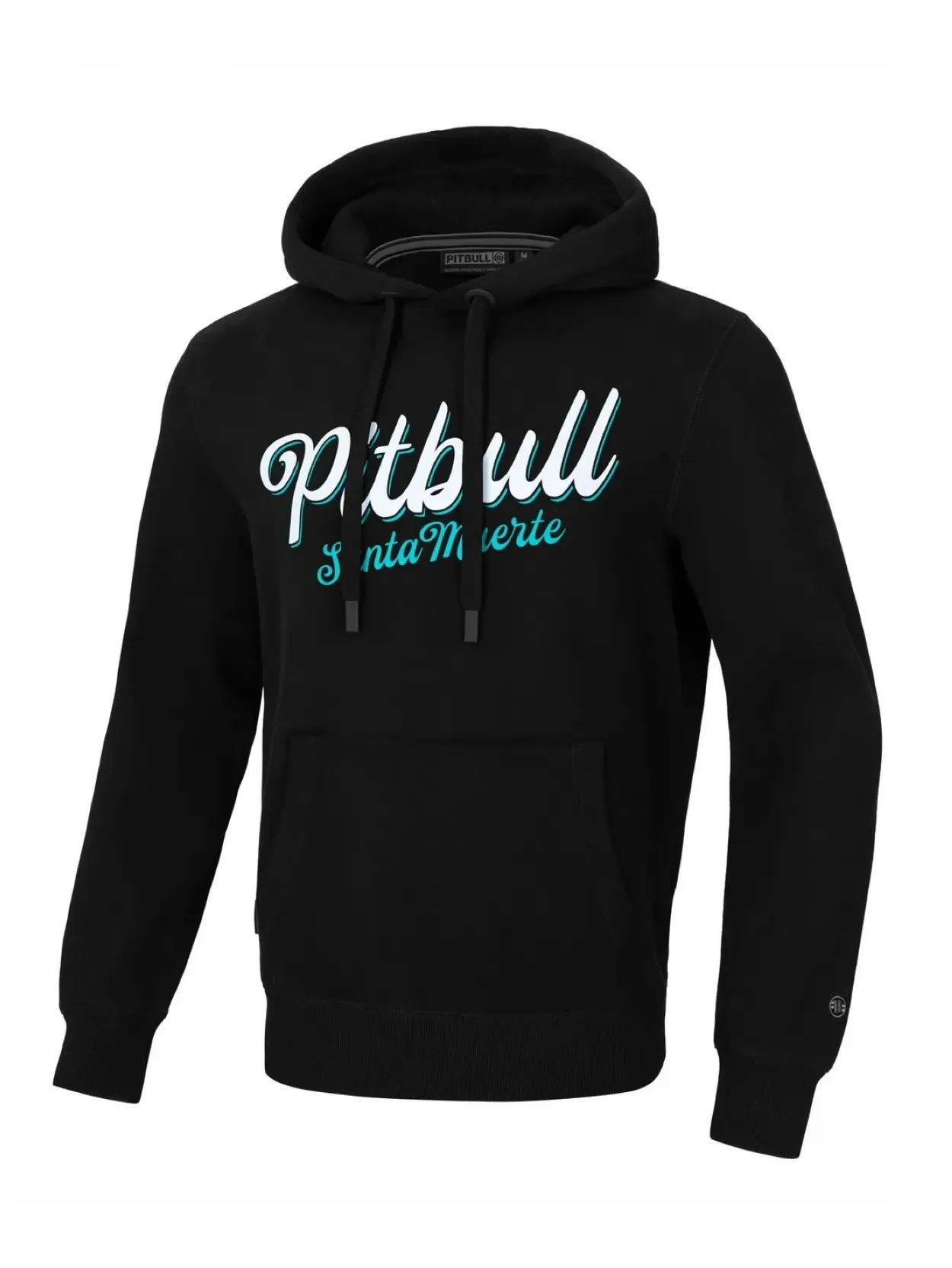 PITBULL bluza z kapturem Seria Regular Santa Muerte '24 - Czarna