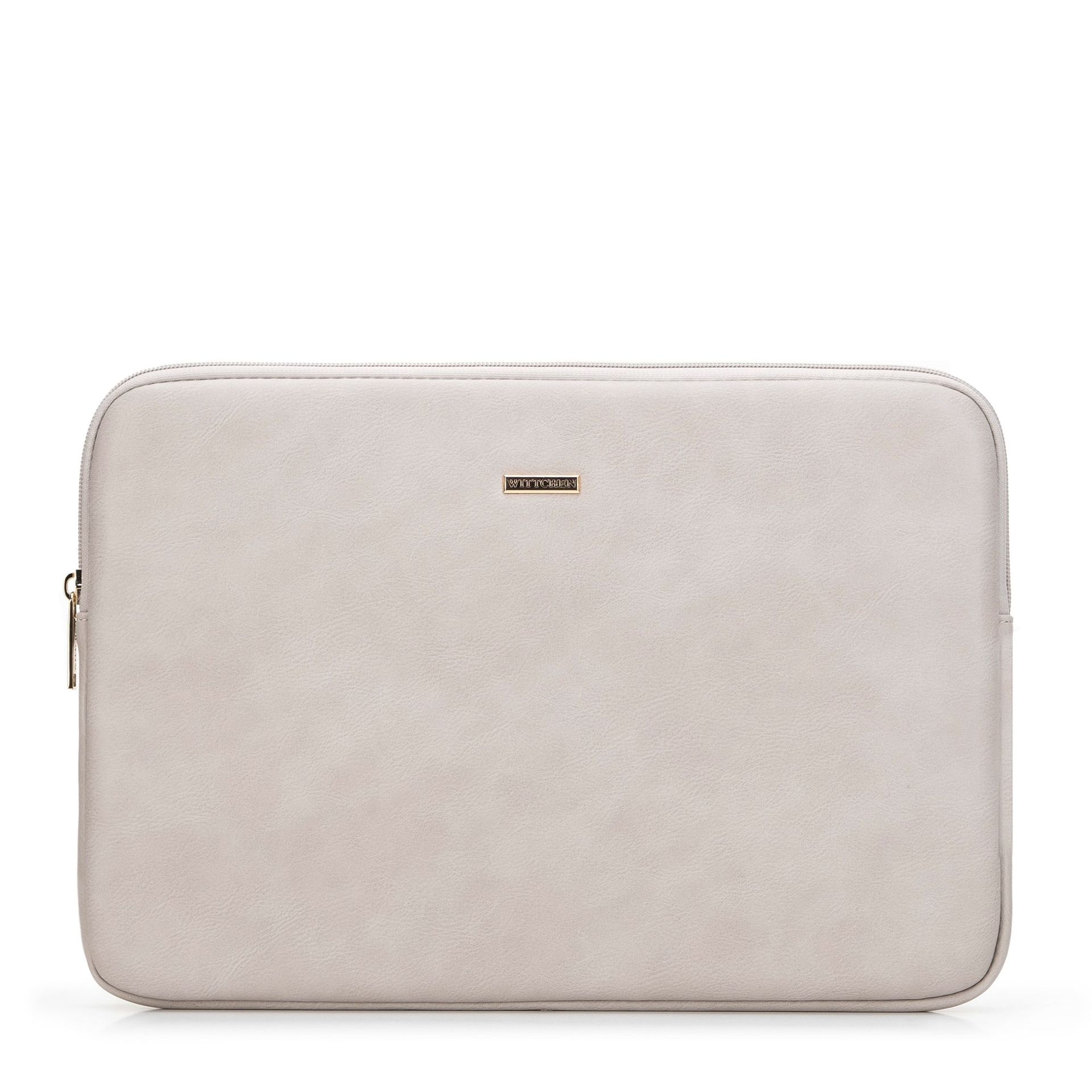 Etui na laptopa 14’’ z ekoskóry beżowe