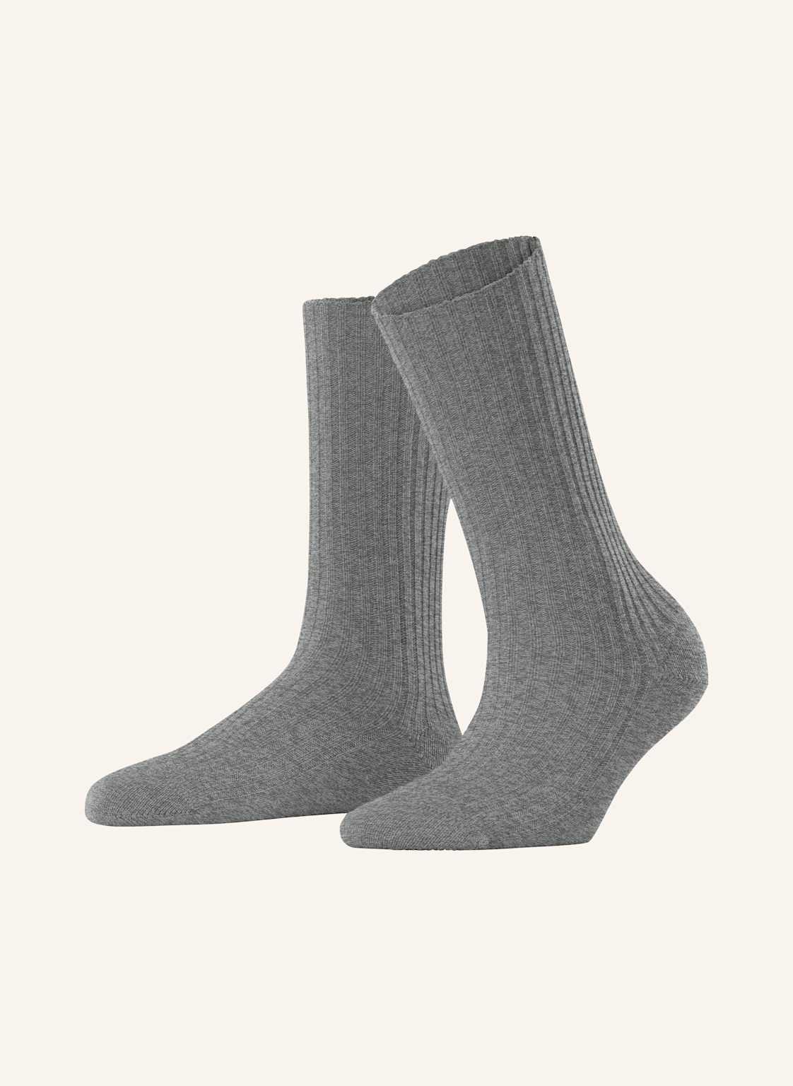 Falke Skarpety Cosy Wool Boot Z Wełną Merino grau