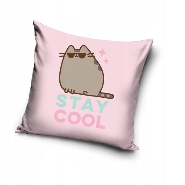 DZIECIĘCA Poduszka JASIEK 40 x 40 PUSHEEN KOTEK VELVET