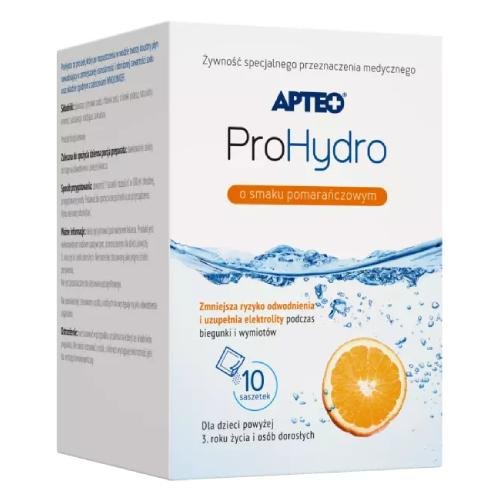 APTEO ProHydro o smaku pomarańczowym, 10 saszetek