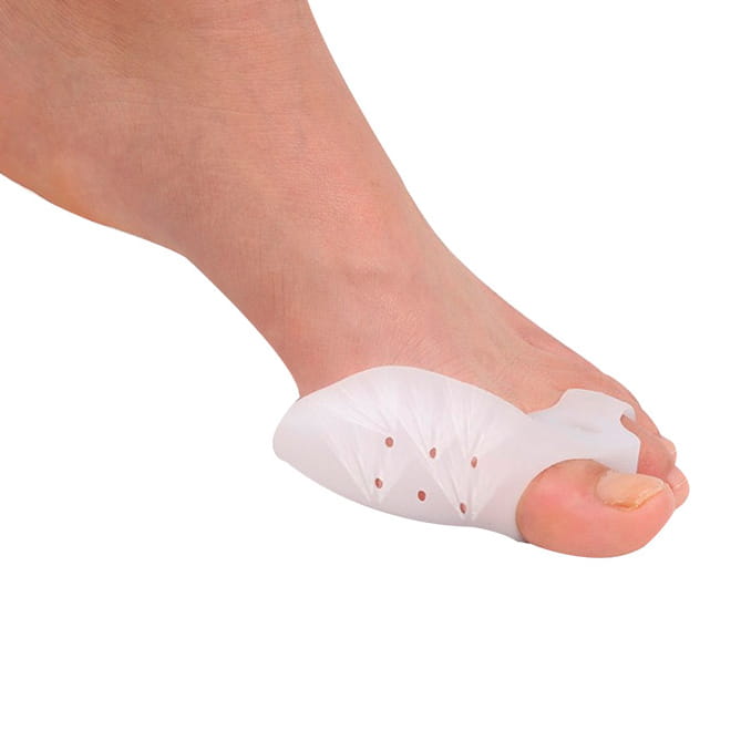 Kliny na haluksy z osłoną i pierścieniem z perforacją białe