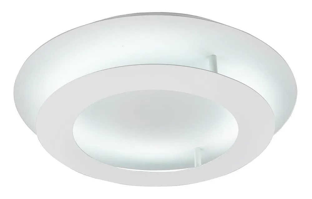 Biały okrągły plafon sufitowy LED 40 cm - D147 S1-L39