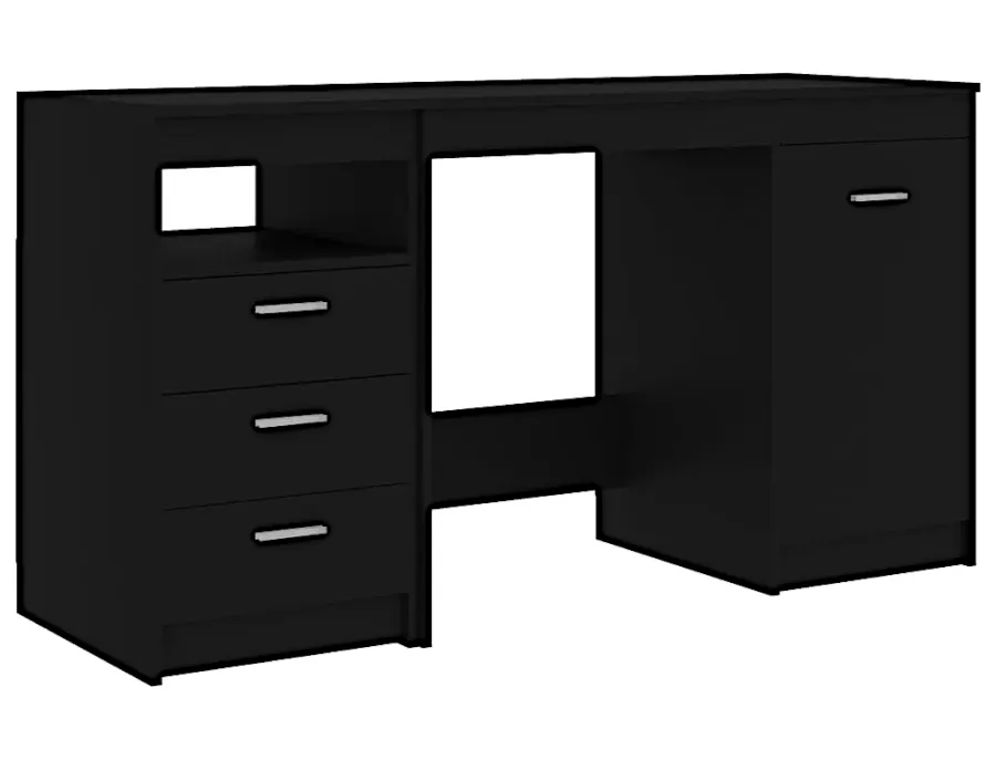 Elior Czarne Funkcjonalne Biurko W6-D43