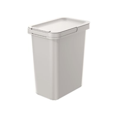 Kosz na śmieci uchylny KEDEN Systema Sortibox ramka stabilizująca worek, wąski kształt 12 L Popielaty