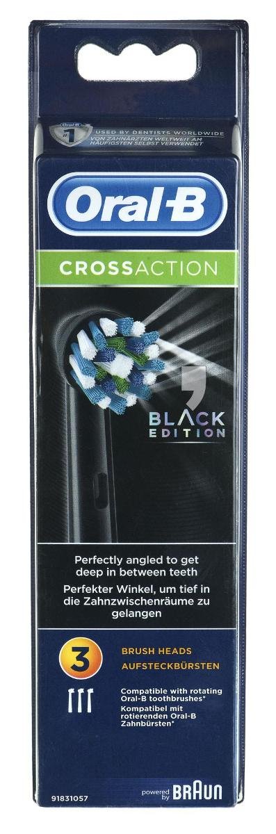 Końcówka do szczoteczek ORAL-B CrossAction Black Edition EB50-3, 3 szt.