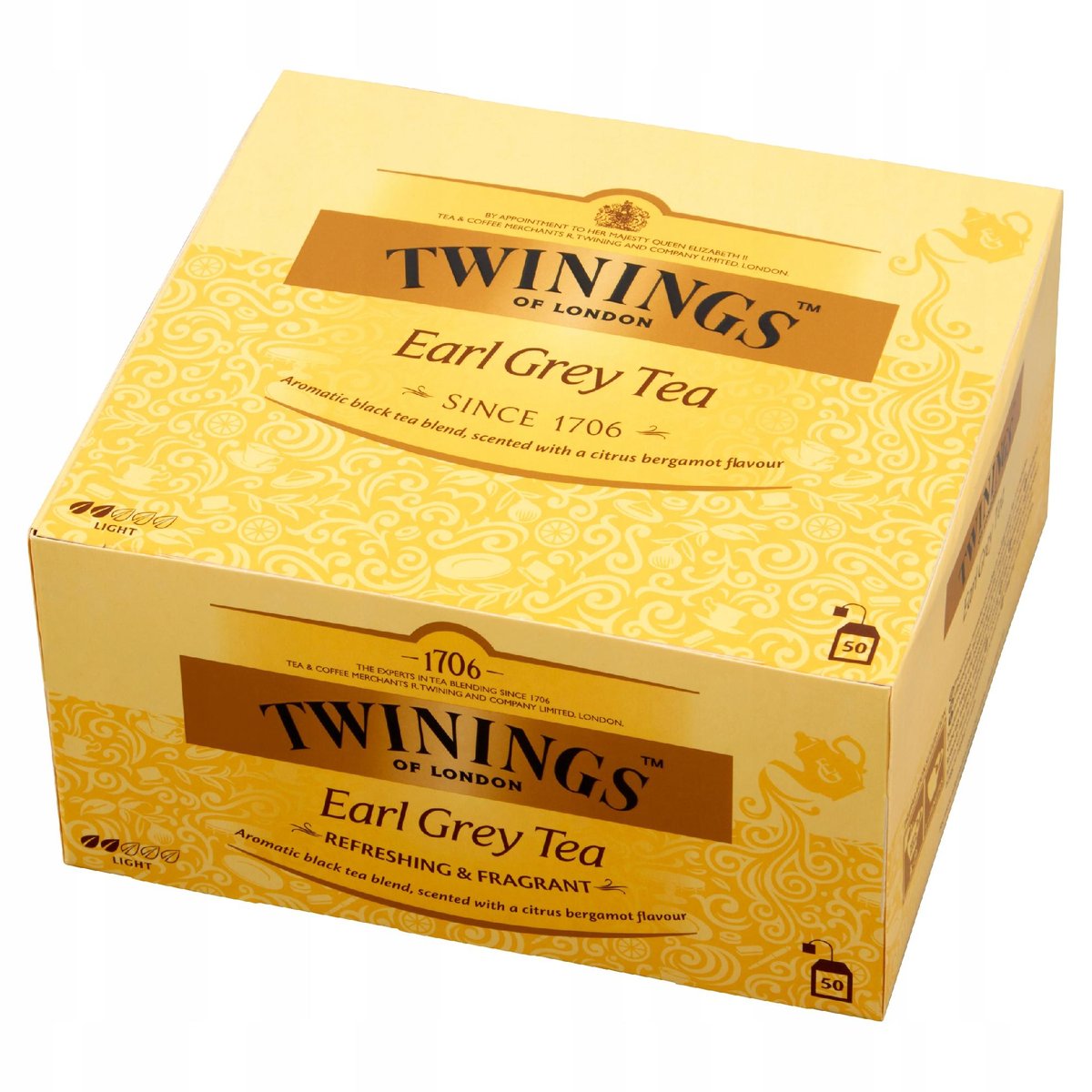 Twinings Earl Grey herbata czarna ekspresowa 50szt