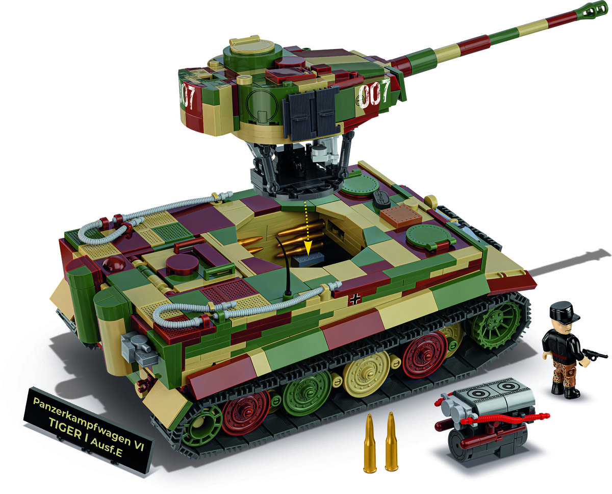 Cobi Historical Collection Wwii, Czołg Pzkpfw Vi Tiger I Ausf.E Ex. 1196 Kl., Cobi-2587