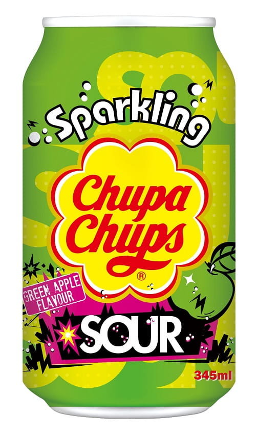 Chupa Chups Napój gazowany jabłkowy Sour Green Apple 345 ml