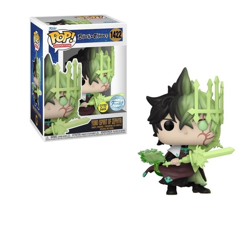 Funko POP Black Clover 1422 Yuno spirit Of Zephyr glow Special Edition