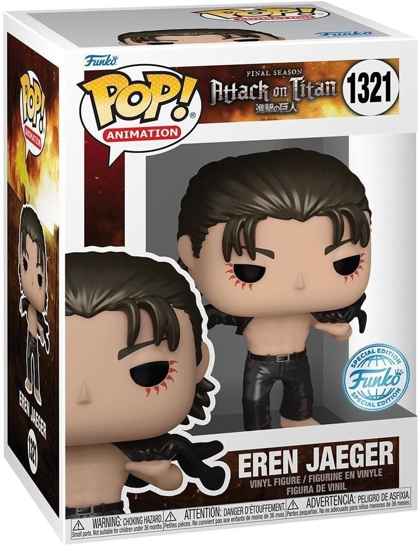 Funko POP Attack on Titan 1321 Eren Jaeger metallic Special Edition