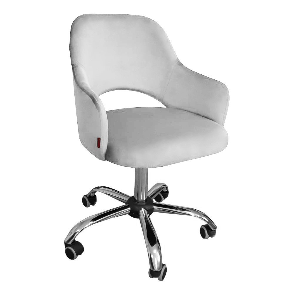 Fotel obrotowy do biura MARCY jasny szary MG39