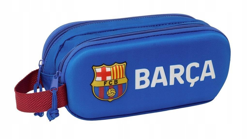 Piórnik szkolny podwójny BARCA FC BARCELONA 3D saszetka