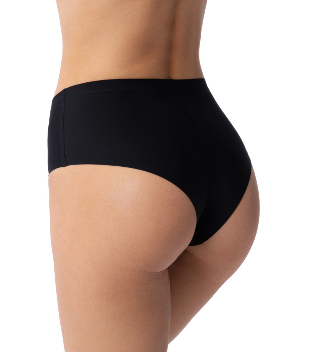 Brazyliany damskie bezszwowe BRASIL MAXI czarne  XL