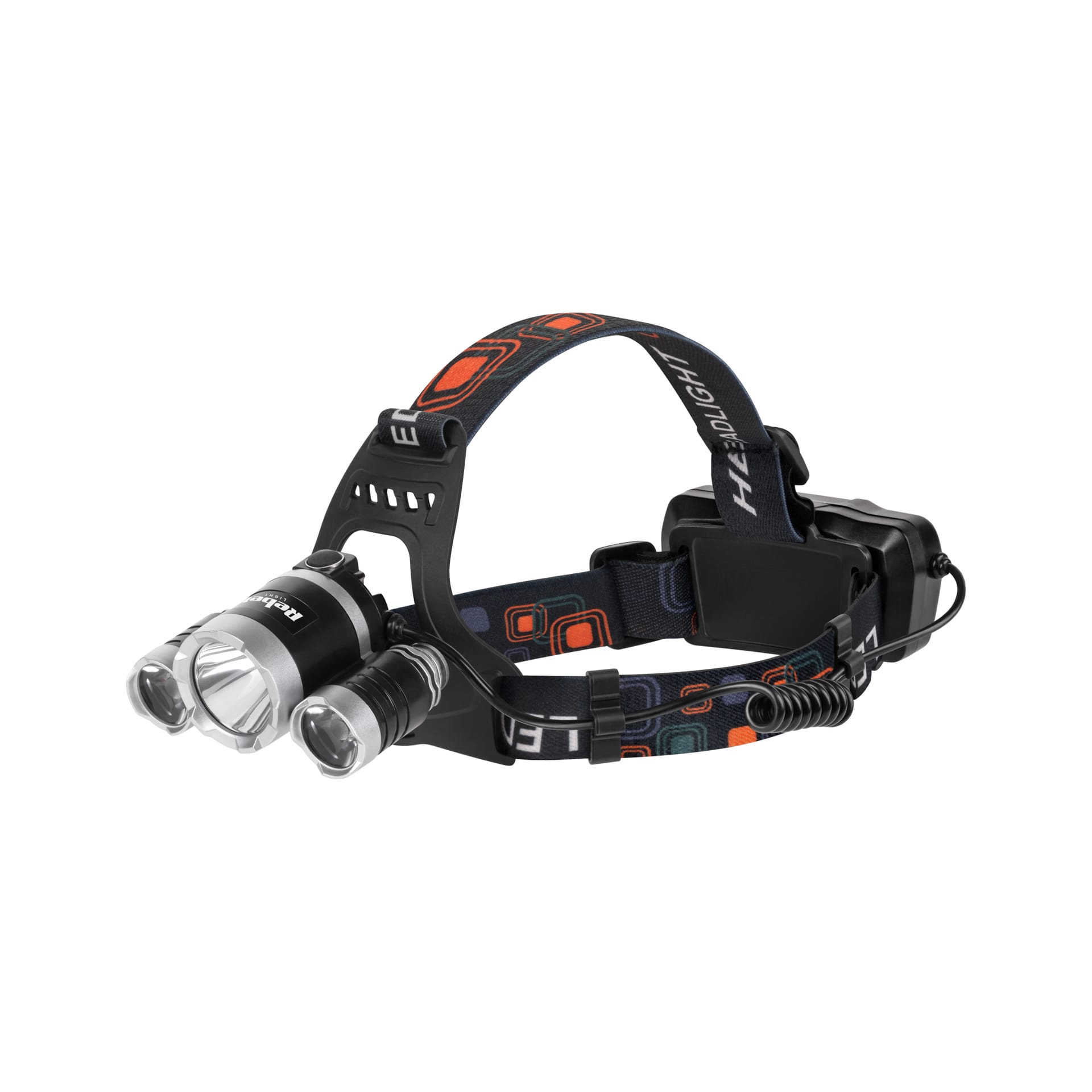 Akumulatorowa lampa czołowa Rebel duzej mocy.