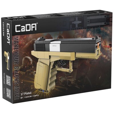 Klocki Konstrukcyjne Cada Pistolet 17 Pistol 5 naboi 338 elementów