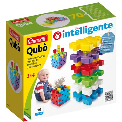 Quercetti Układanka Qubo pierwsze klocki 19 elementów