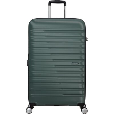 American Tourister Flashline - Spinner L, walizka, 78 cm, 100/109 l, zielona (Dark Forest), Zielony (Dark Forest), Spinner L (78-100/109 L), Walizki i wózki