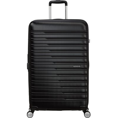 American Tourister Flashline Spinner L, walizka, 78 cm, 100/109 l, czarny (Shadow Black), czarny (Shadow Black), Spinner L (78-100/109 L), Walizki i wózki