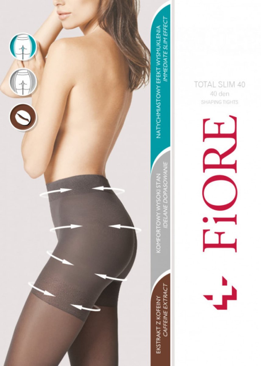 Rajstopy Total Slim 40 M5207 Black (Rozmiar 2)