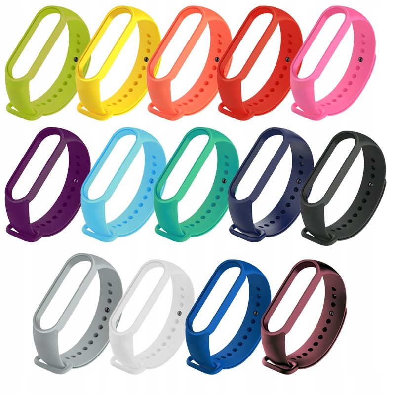 PASEK DO MI BAND 6 / 5 - ZESTAW 14 OPASEK Opaska Xiaomi Mi Band 5 Miband 6