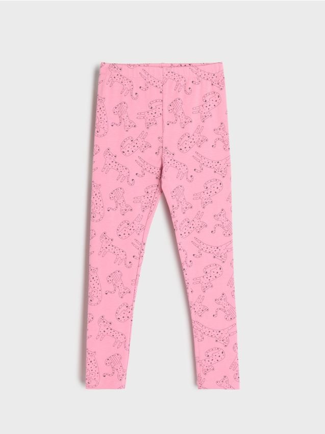 Sinsay - Legginsy - różowy