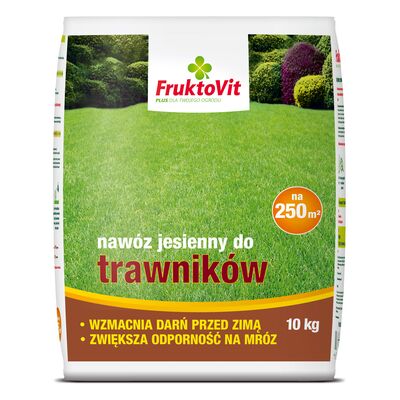 Nawóz jesienny do trawników worek 10 kg Fruktovit