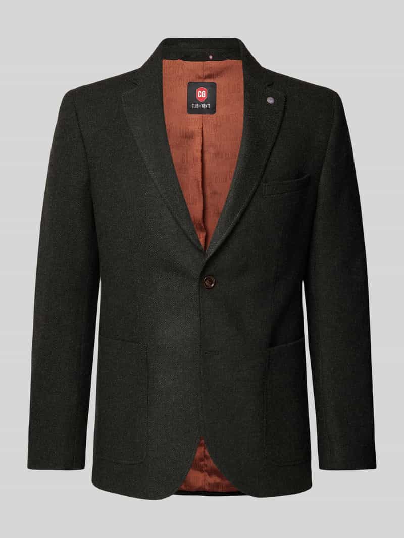Marynarka na dwa guziki o kroju slim fit z kołnierzem z połami model ‘Adyson’