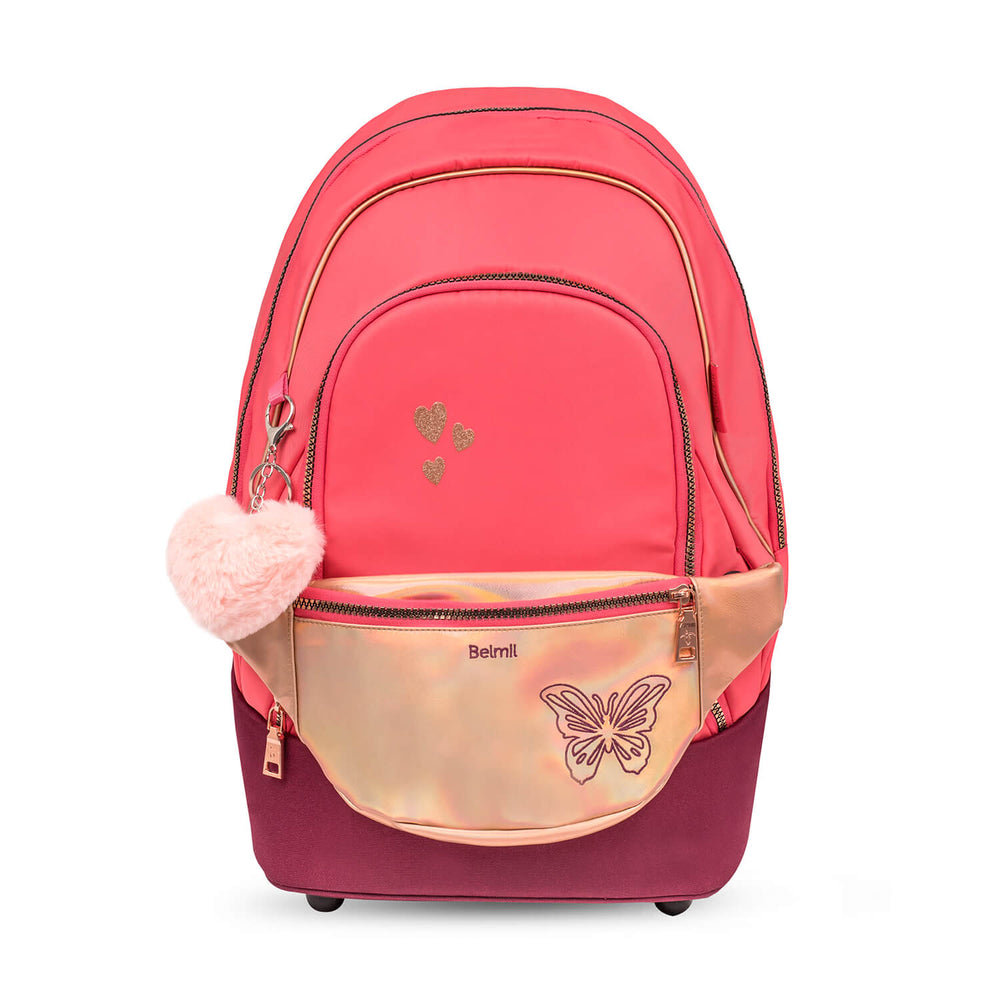 Premium Ergonomiczny plecak szkolny Belmil 2 in 1 Torba szkolna 