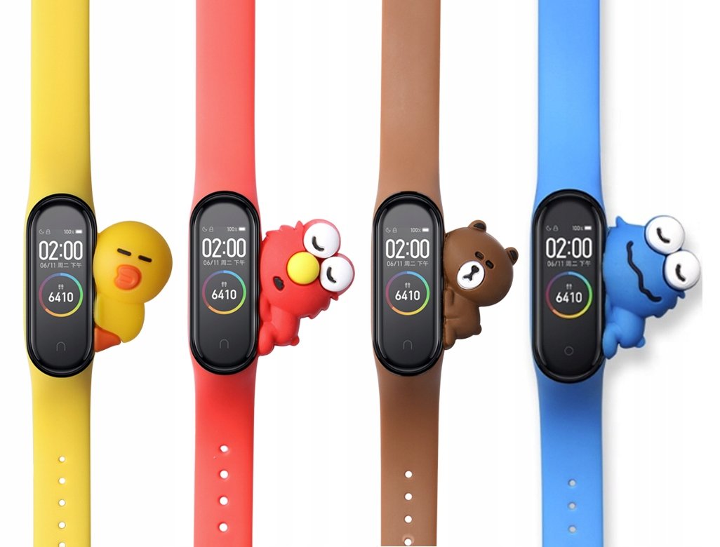 OPASKA ZAMIENNA do XIAOMI MI BAND 5 zestaw 4szt.