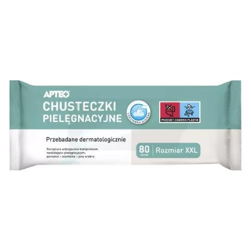 Apteo Rozmiar Xxl Chusteczki Pielegnacyjne 80 szt.