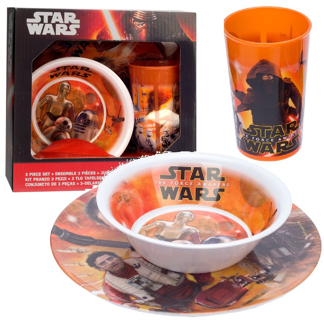 STAR WARS ZESTAW ŚNIADANIOWY Z KUBKIEM 3el. DISNEY
