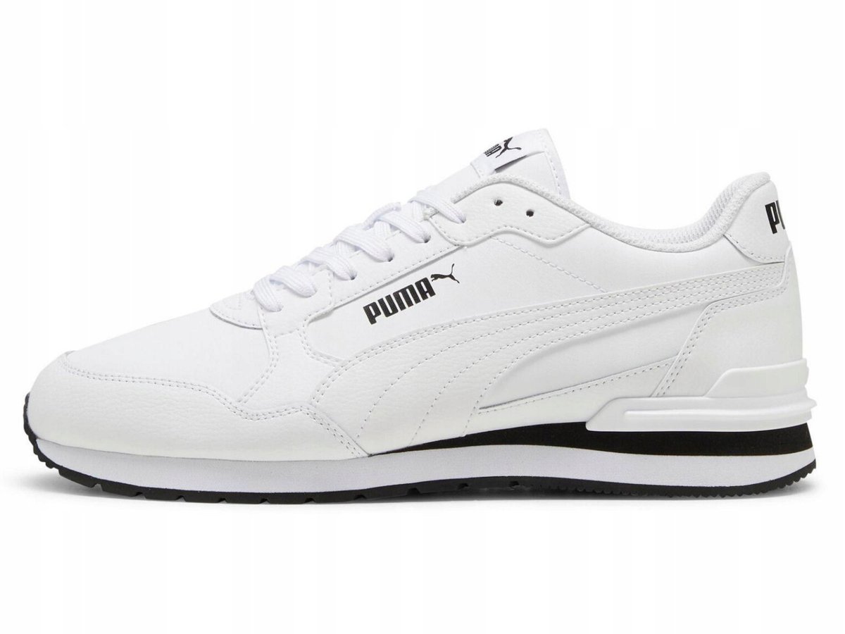 Skórzane sneakersy unisex ST Runner v4 PUMA White Black