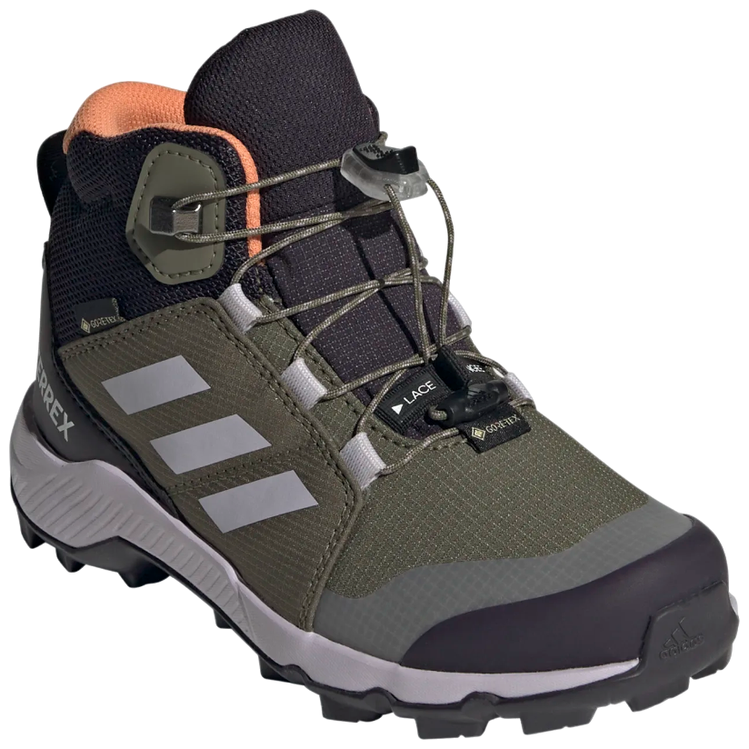Buty dziecięce Adidas Terrex Mid Gtx K Rozmiar butów (UE): 35,5 / Kolor: ciemnozielony