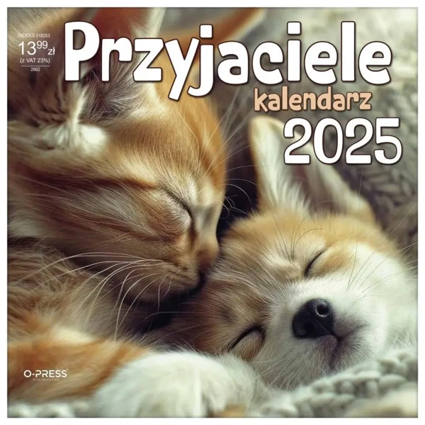 Kalendarz 2025 Ścienny Pzyjaciele - O-press
